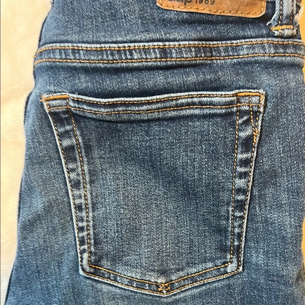 GAP Kids 1969 Skinny Dark Blue Denim Jeans Size 10 Regular 22 inches on length